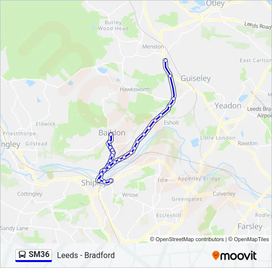 SM36 Bus Line Map