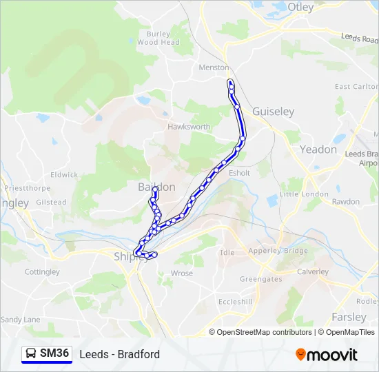 SM36 Bus Line Map