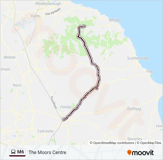 M6 Bus Line Map