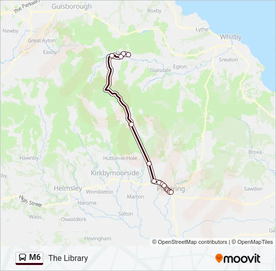 M6 Bus Line Map