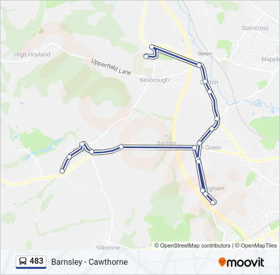 483 Bus Line Map