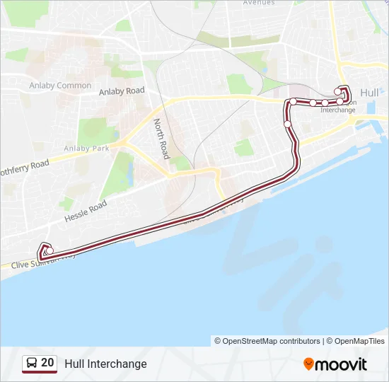 20 Bus Line Map