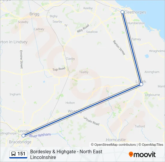 151 Bus Line Map
