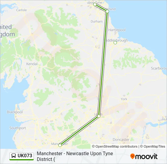UK073 Bus Line Map