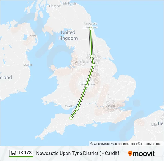 UK078 Bus Line Map