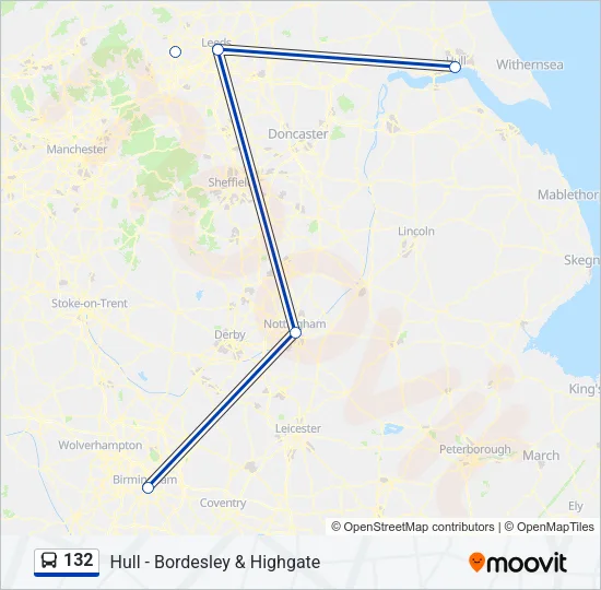 132 Bus Line Map