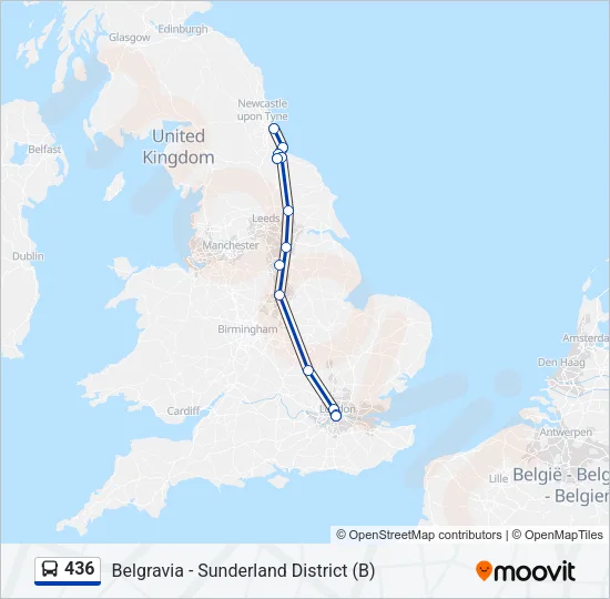 436 Bus Line Map