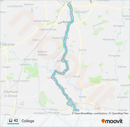 42 Bus Line Map