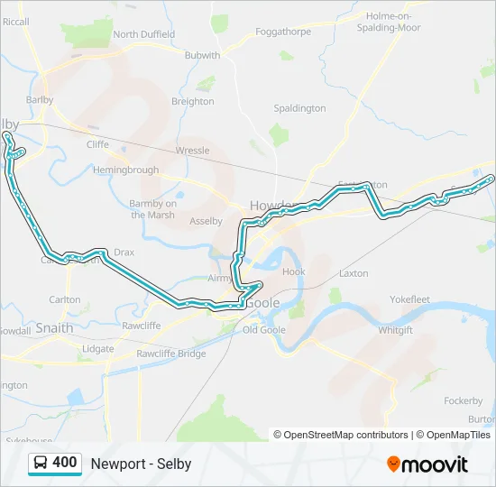 400 Bus Line Map