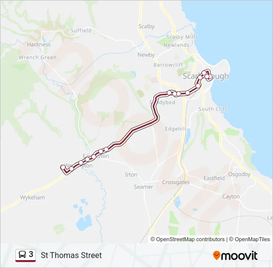 3 Bus Line Map
