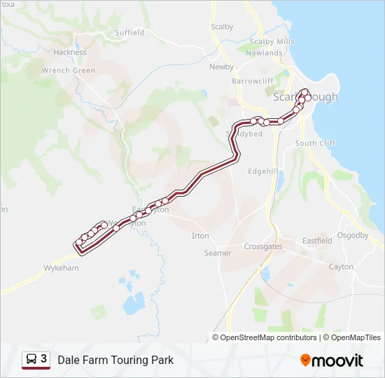 3 Bus Line Map