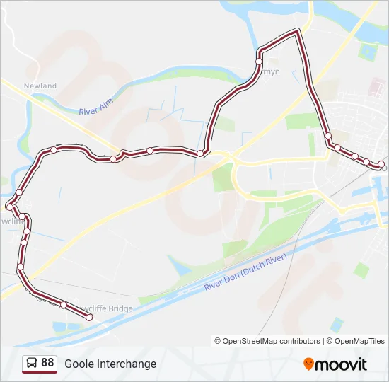 88 Bus Line Map