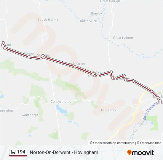 194 Bus Line Map