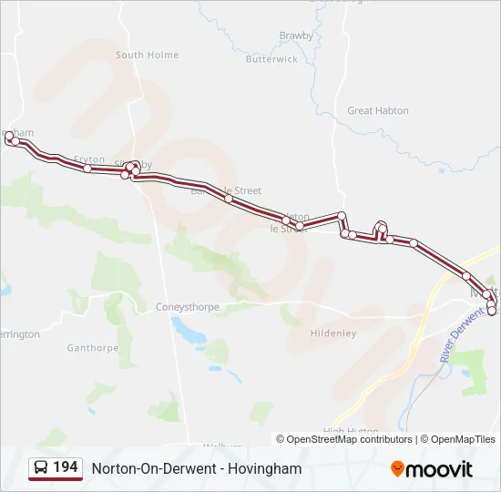 194 Bus Line Map