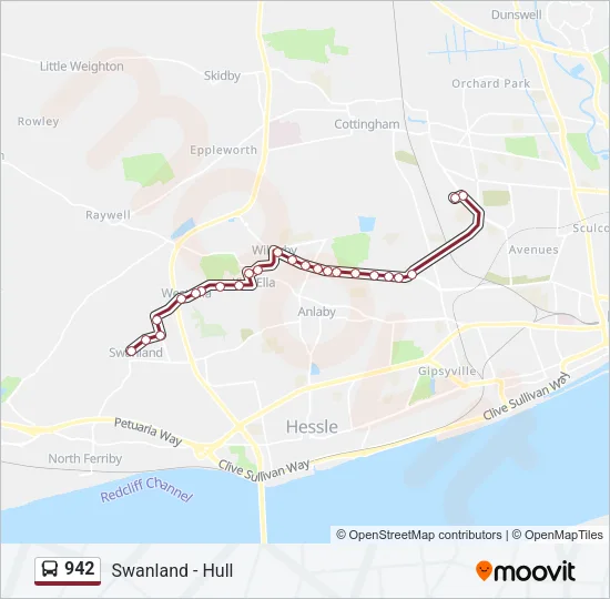 942 Bus Line Map
