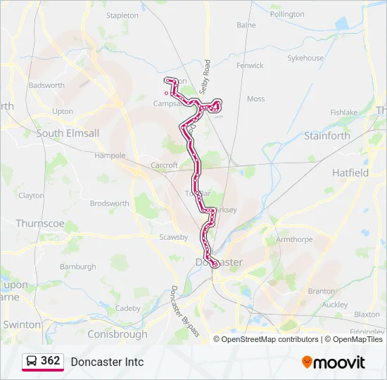 362 Bus Line Map