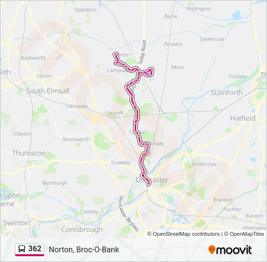 362 Bus Line Map
