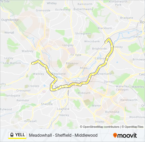 YELL Light Rail Line Map