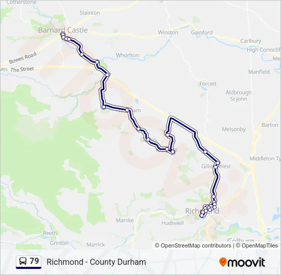 79 Bus Line Map