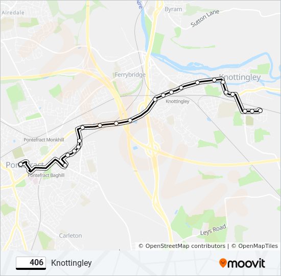 406 bus Line Map