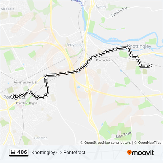 406 Route Schedules, Stops & Maps Knottingley Pontefract (Updated)