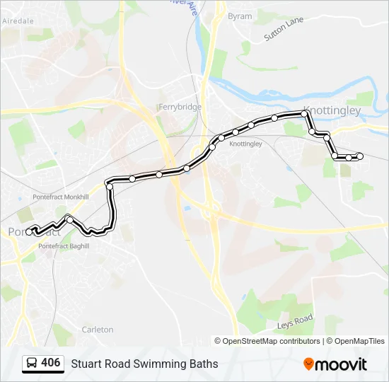 406 Bus Line Map
