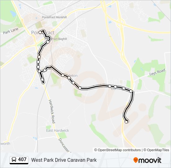 407 Bus Line Map