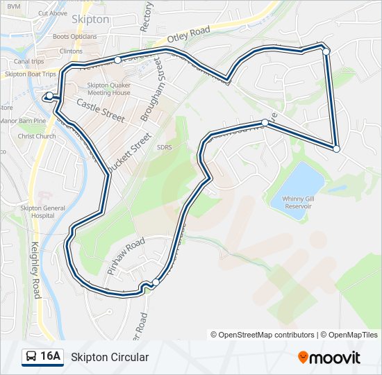 16a Route Schedules, Stops & Maps Skipton Circular (Updated)