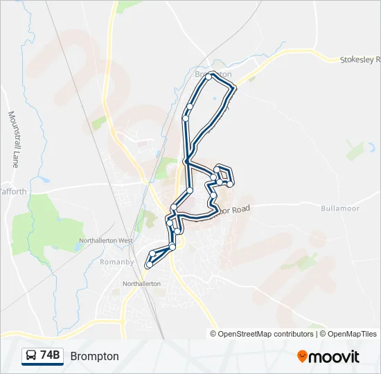 74B  Line Map