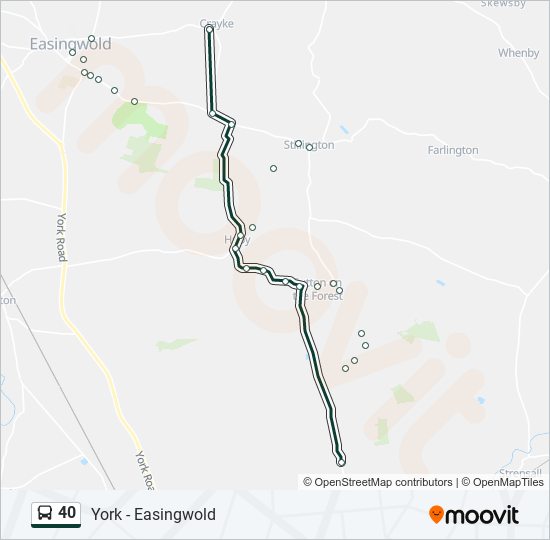 40 bus Line Map