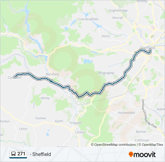 271 bus Line Map