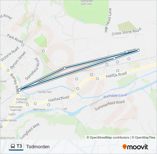 T3 Bus Line Map