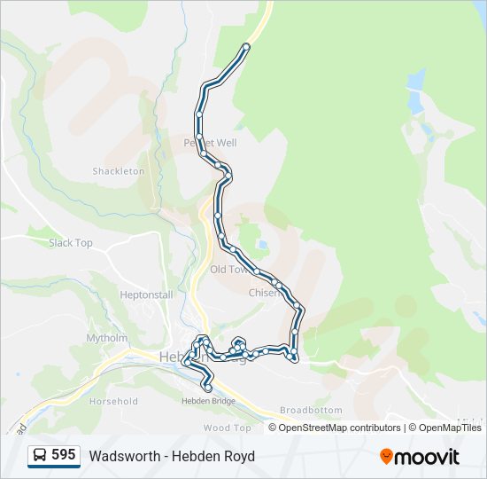 595 bus Line Map