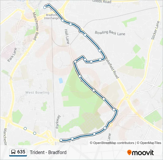 635 Route: Schedules, Stops & Maps - Bradford Interchange (Stand A ...