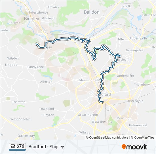 676 bus Line Map