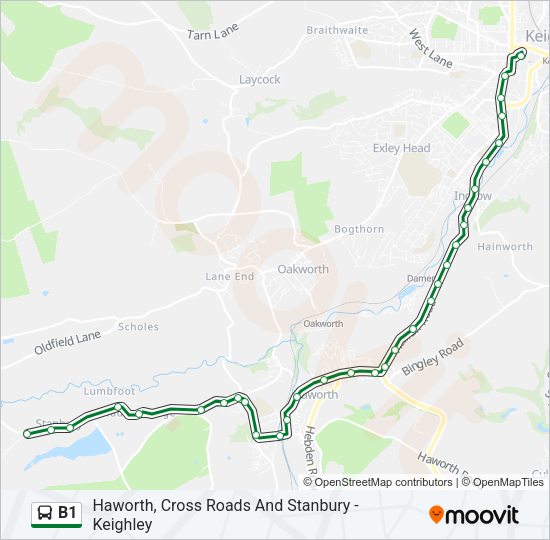 B1 Bus Line Map