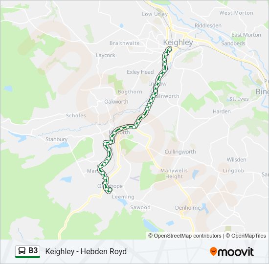 B3 Bus Line Map