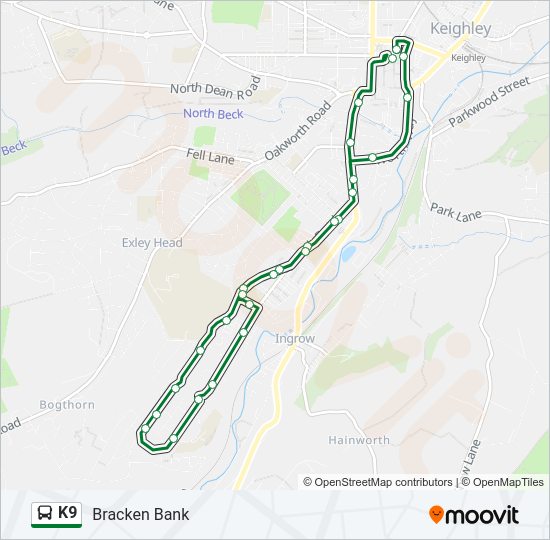 K9 bus Line Map