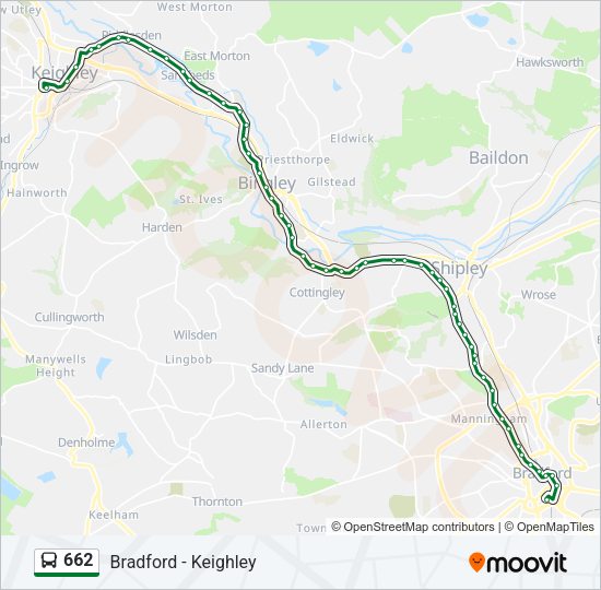 662 Bus Line Map