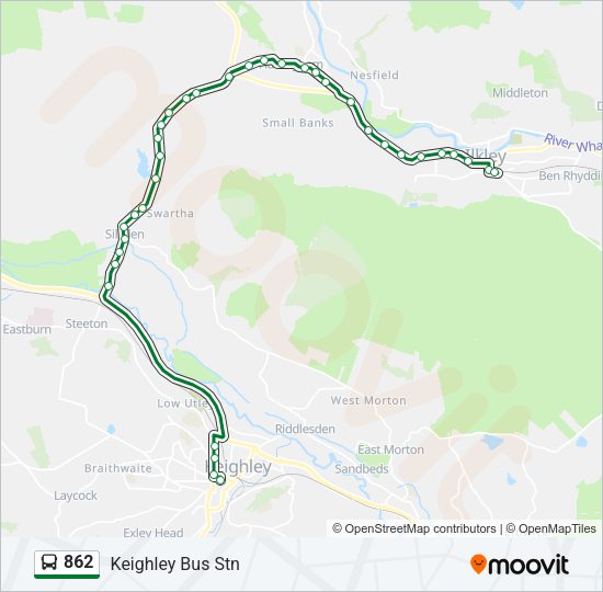 862 Bus Line Map