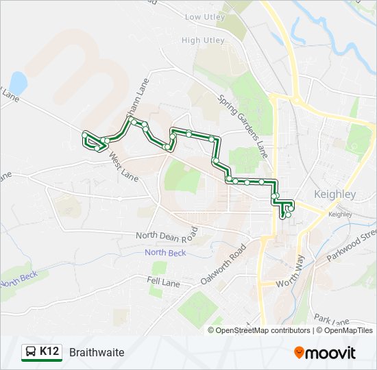 K12 bus Line Map