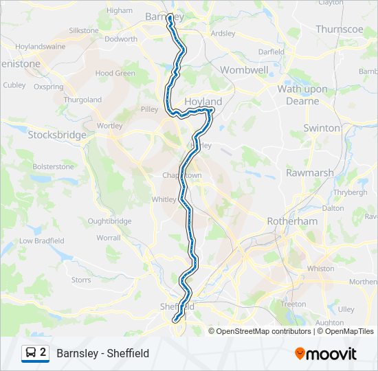 2 bus Line Map