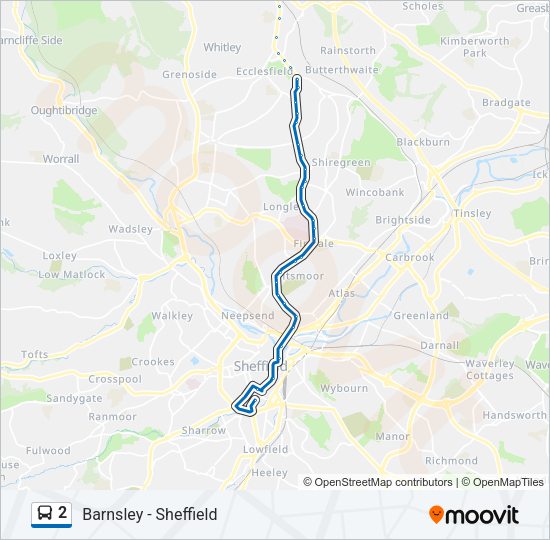 2 Bus Line Map