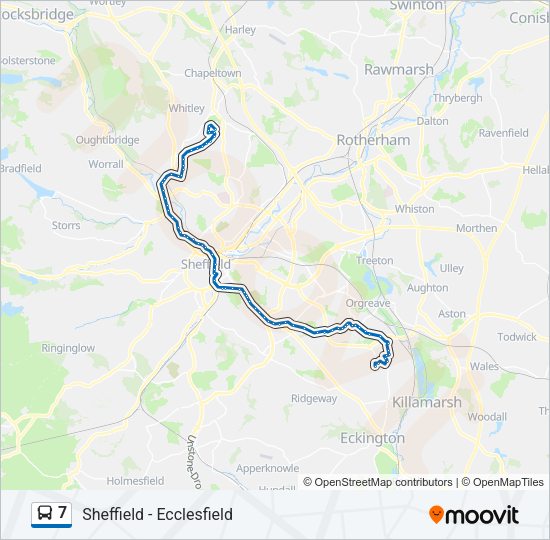 7 Bus Line Map