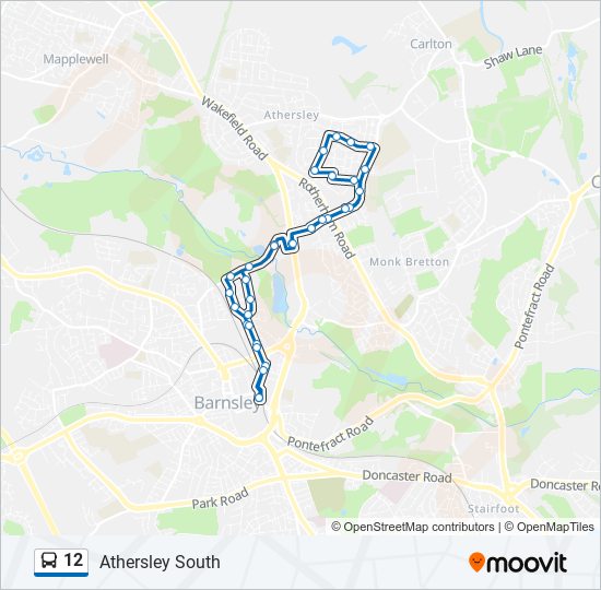 12 bus Line Map