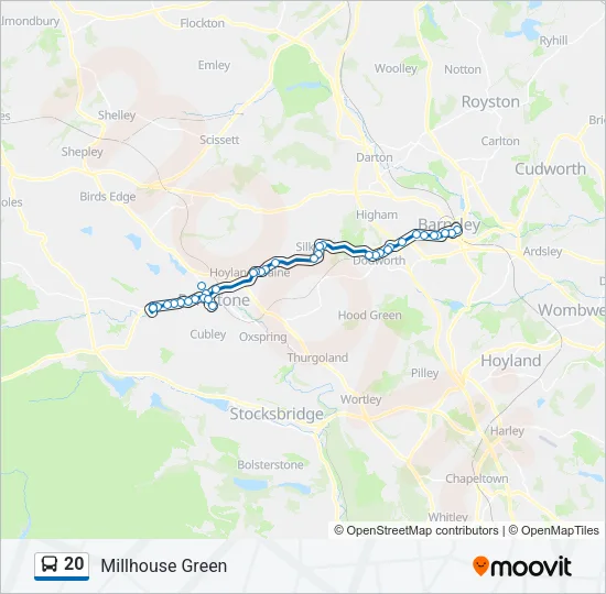20 Bus Line Map