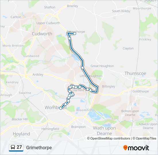27 Bus Line Map