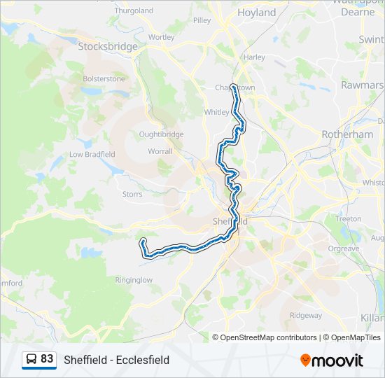 83 Bus Line Map