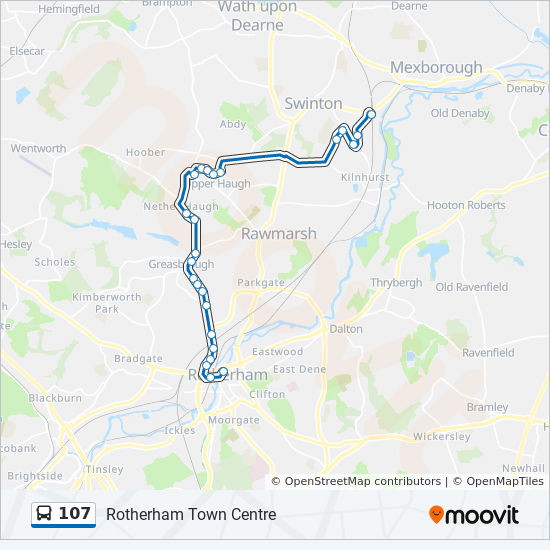 Bus 107 Route Map 107 Route: Schedules, Stops & Maps - Swinton (Updated)