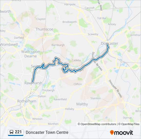 221 Bus Line Map
